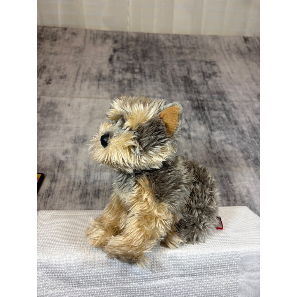 Douglas The Cuddle Toy Yorkie Terrier Plush Stuffed Animal Dog 1897 Grey Tan 10"